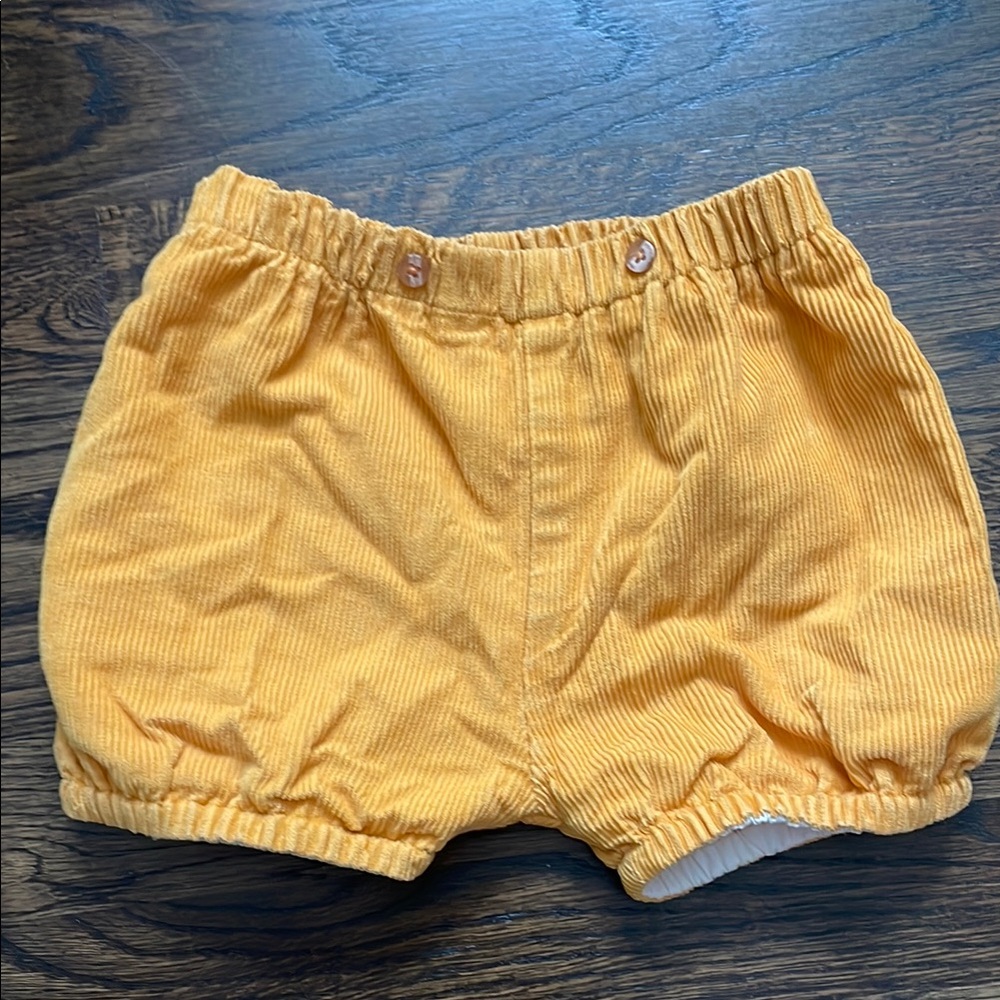 Olivier London Yellow Corduroy Baby Shorts - Never Worn!